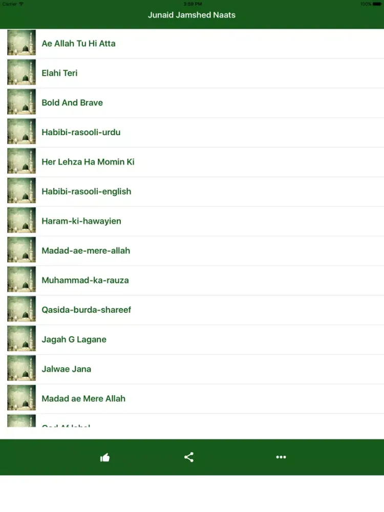 Captures d'écran de Junaid Jamshed Naat Collection iPad 