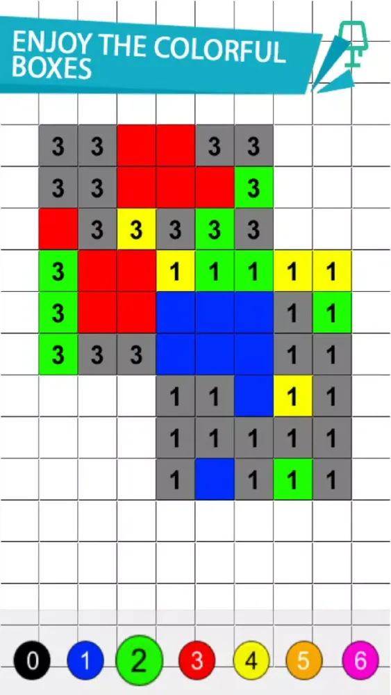 Color by Number Pixel Art Game স্ক্রিনশট