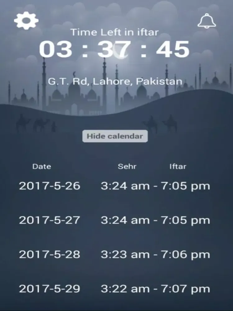Screenshot di Ramadan: Suhoor-Aftar Timings with Alarms iPad 