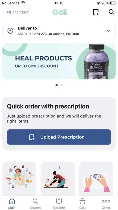 Tangkapan layar Goli Monthly Pharmacy