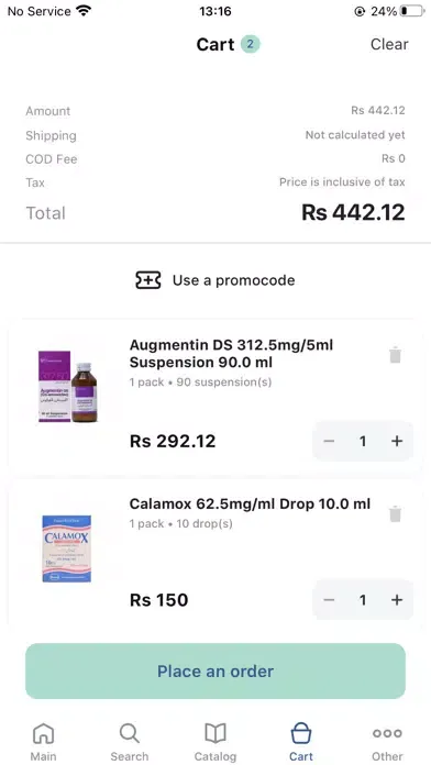 Tangkapan layar Goli Monthly Pharmacy