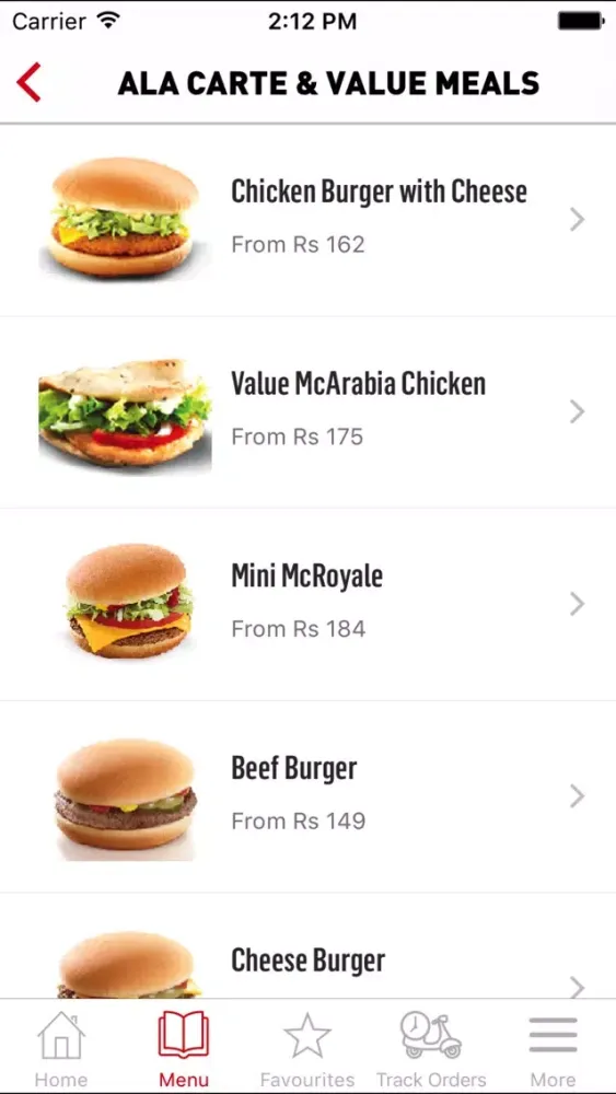 Captures d'écran de McDelivery Pakistan