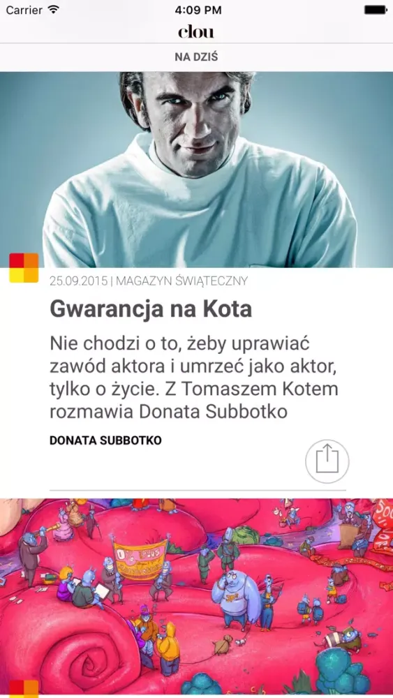 Capturas de tela do Clou - aplikacja do czytania