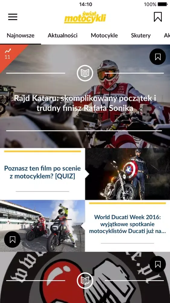 Świat Motocykli - moto, skutery i akcesoria スクリーンショット