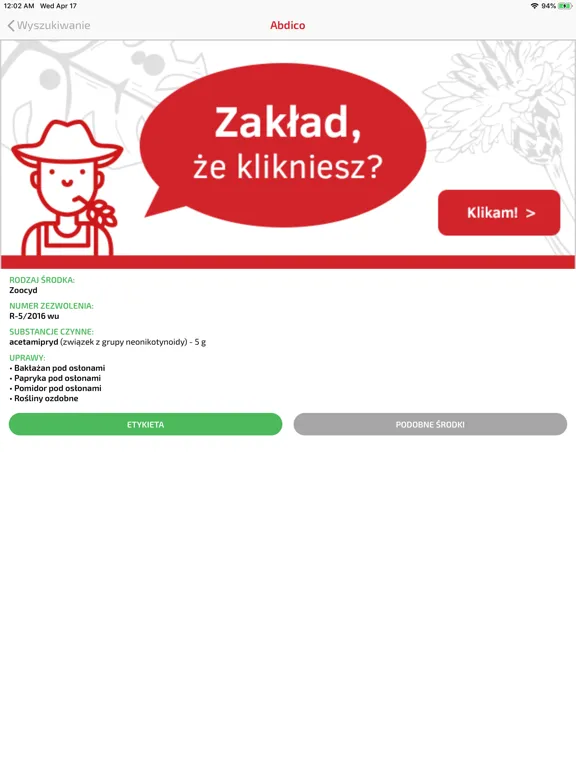 Capturas de pantalla de Vademecum Ochrony Roślin iPad 