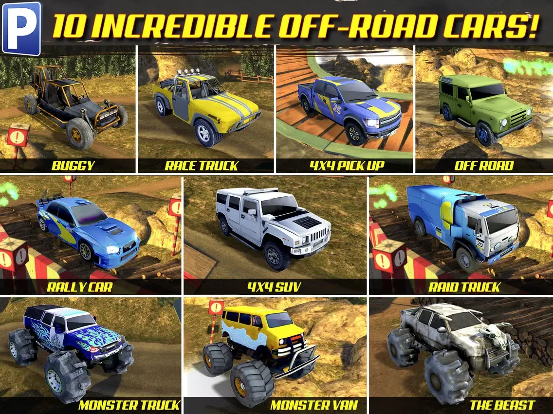 Offroad 4x4 Truck Trials Parking Simulator a Real Car Stunt Driving Racing Sim iPad Screenshots