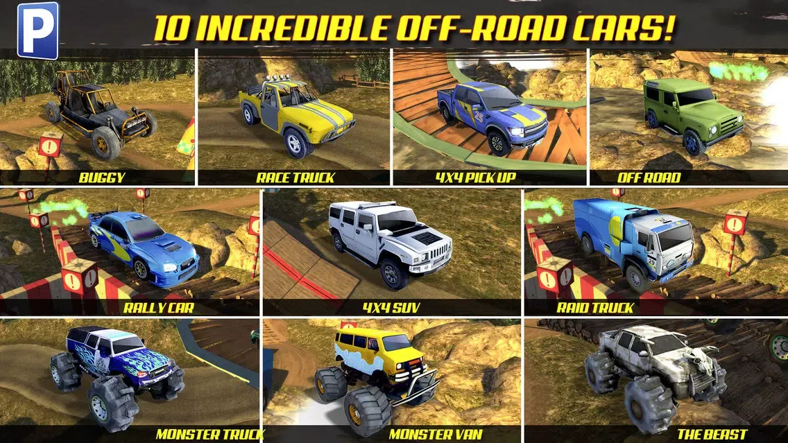 Offroad 4x4 Truck Trials Parking Simulator a Real Car Stunt Driving Racing Sim Screenshots