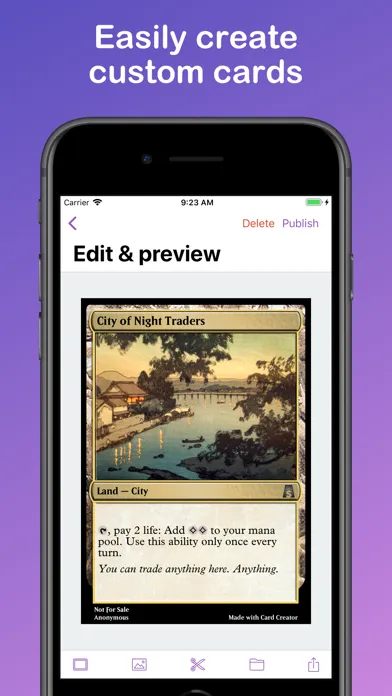 Card Creator for MtG Screenshots