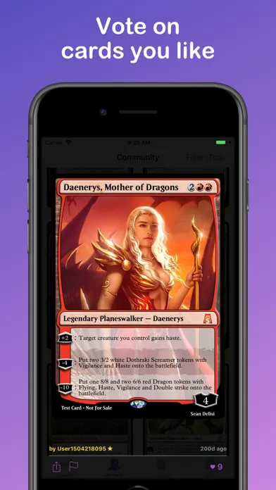 Card Creator for MtG Screenshots