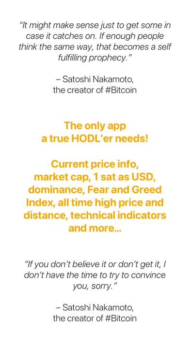 Bitcoin Maximalist App Screenshots
