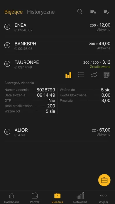 Screenshot di Alior Giełda