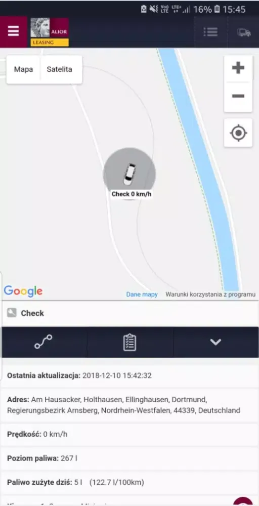 Скриншоты Asystent GPS Alior Leasing