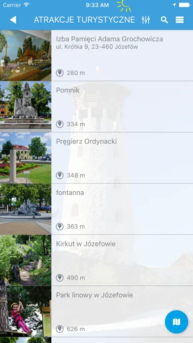 Tangkapan skrin Józefów i Roztocze Środkowe