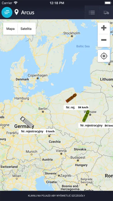 Captures d'écran de Arcus GPS