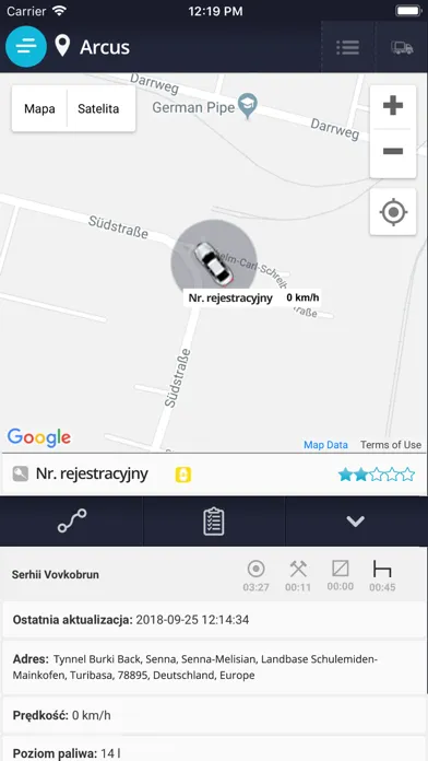 Captures d'écran de Arcus GPS