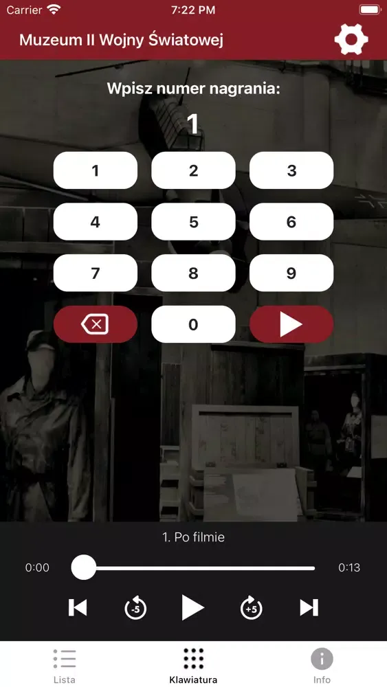 Capturas de tela do Museum of the Second World War