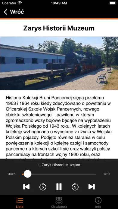 Ảnh chụp màn hình của MUZEUM BRONI PANCERNEJ-POZNAŃ