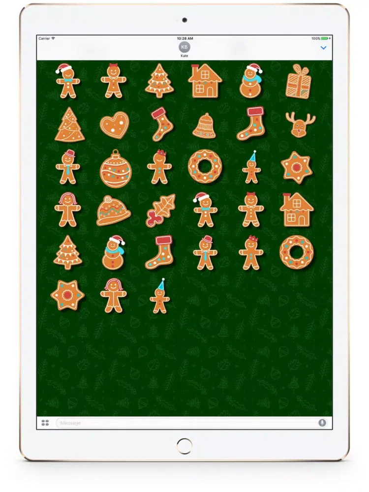 Tangkapan layar Holiday Tapp Gingerbread Chase iPad 