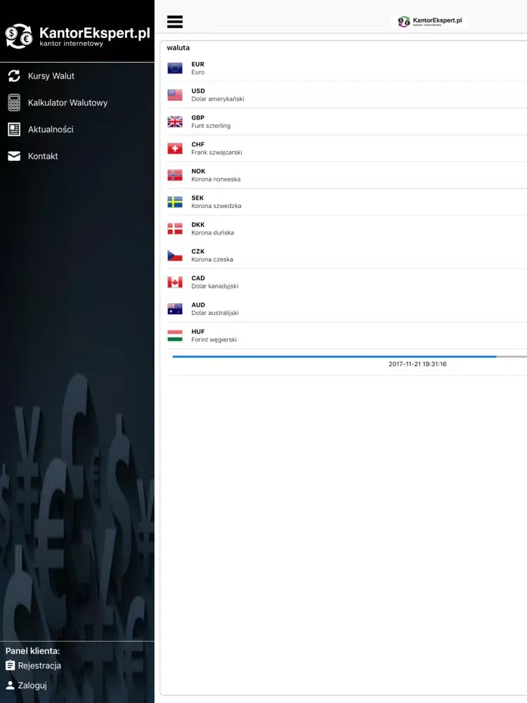 KantorEkspert.pl KANTOR iPad  Screenshots