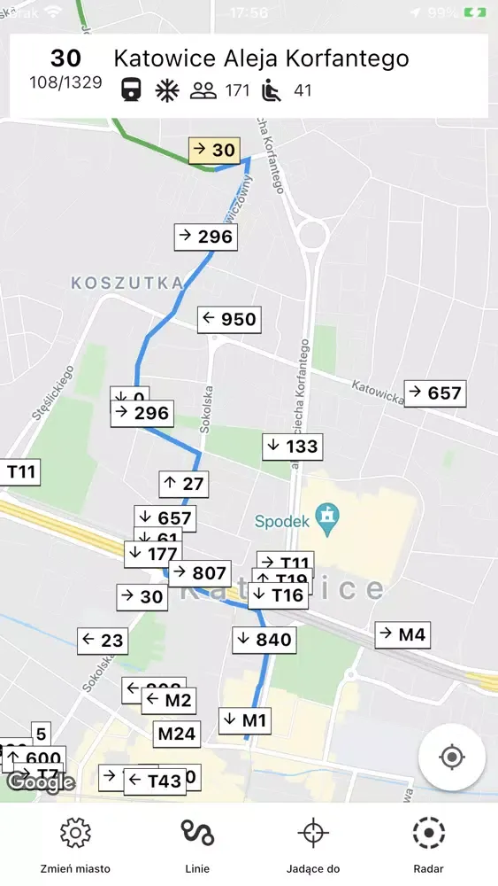Captures d'écran de BusLive Free