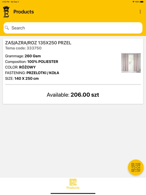 EUROFIRANY Product Scanner iPad  スクリーンショット