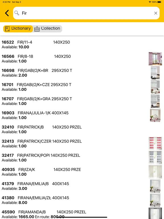 EUROFIRANY Product Scanner iPad  スクリーンショット