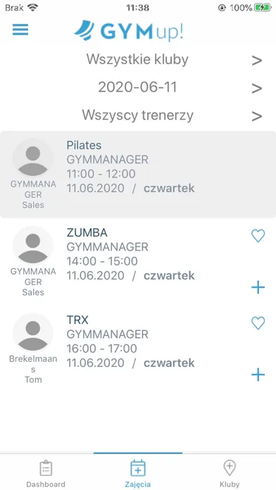 Скриншоты GYMup!