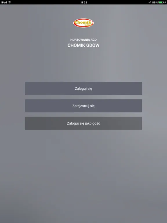 Captures d'écran de Chomik - Hurtownia AGD iPad 
