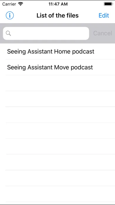 Seeing Assistant Audio سکرین شاٹس