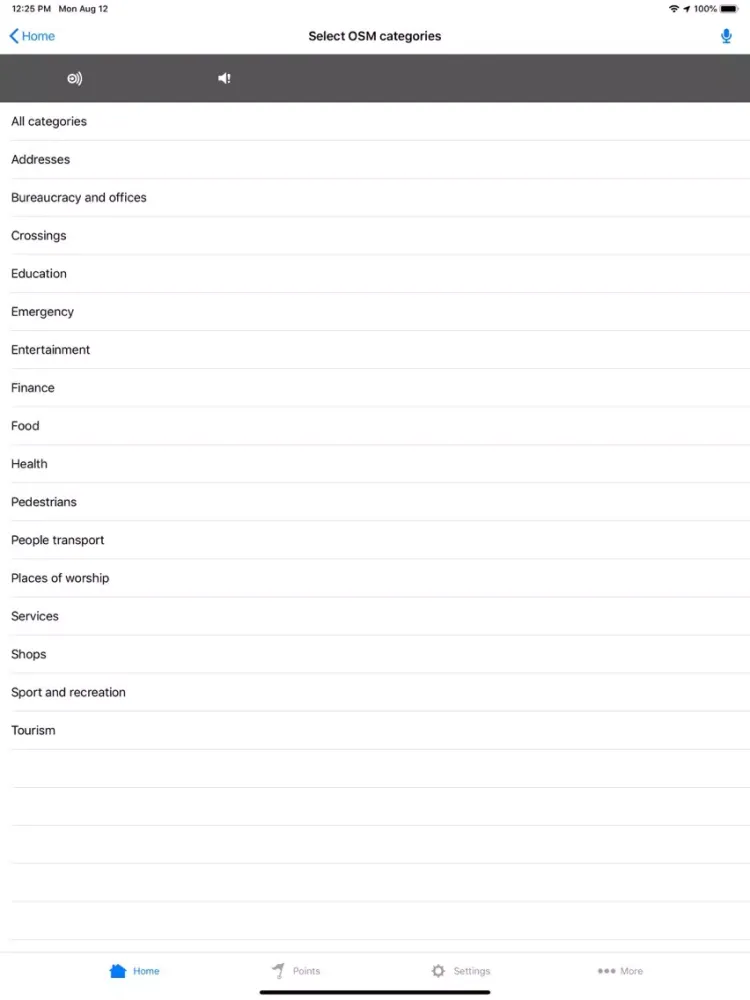 Capturas de tela do Seeing Assistant Move LITE iPad 