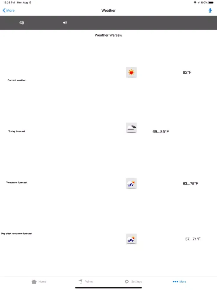 Capturas de tela do Seeing Assistant Move LITE iPad 