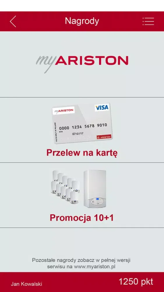 Capturas de pantalla de My Ariston