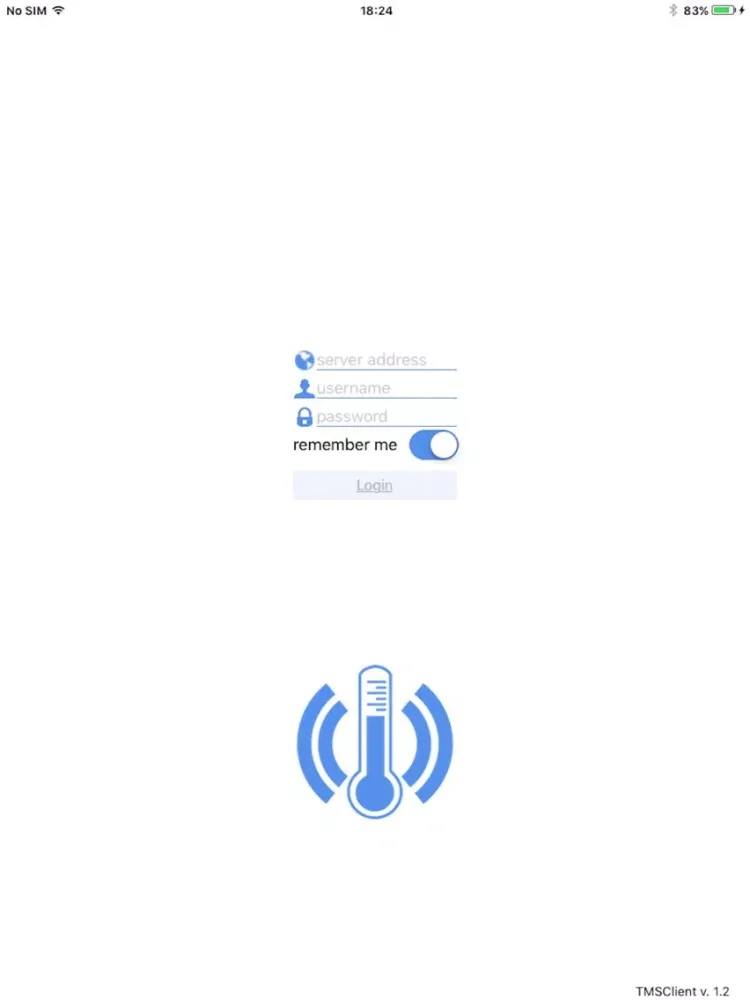 Ảnh chụp màn hình của TMS Client iPad 