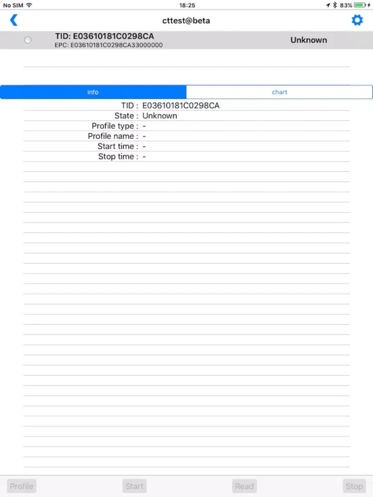 Ảnh chụp màn hình của TMS Client iPad 