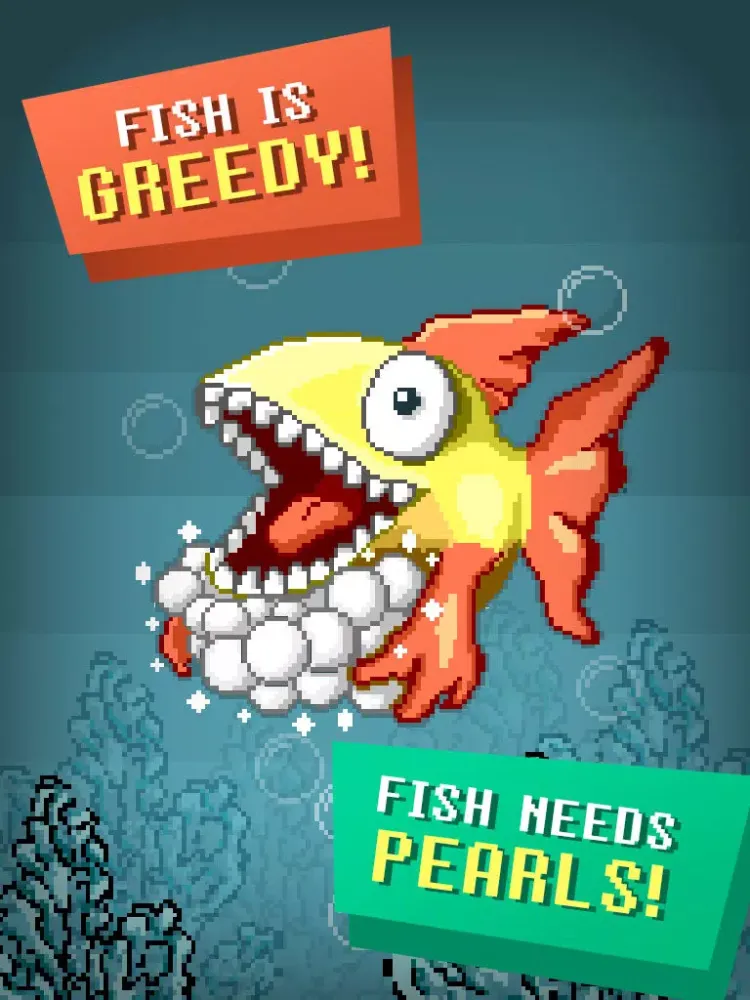 Greedy Fish - Pearl Adventures iPad  Screenshots
