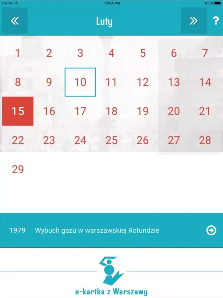 تصاویر e-kartka z Warszawy iPad 