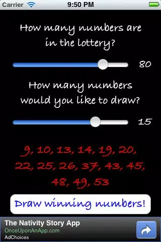 Lottery Numbers Generator স্ক্রিনশট