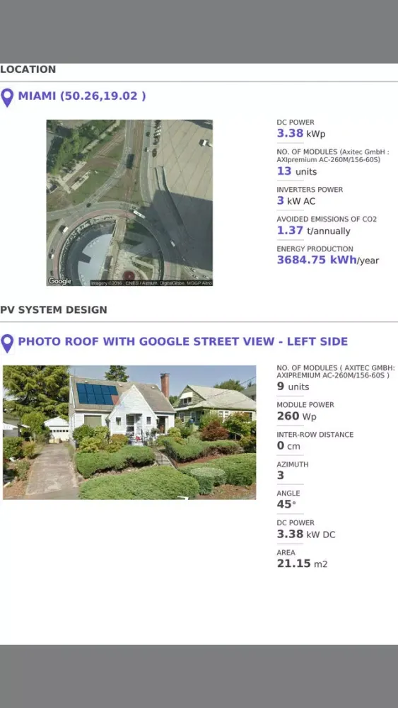 Capturas de tela do Easy Solar - Photovoltaic Design App