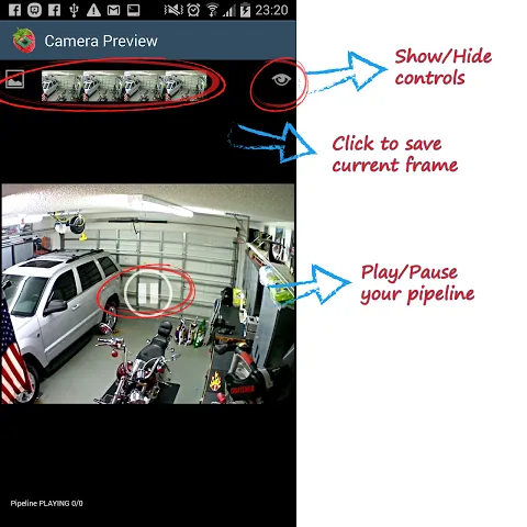 RaspberryPi Camera Viewer (GStreamer viewer) स्क्रीनशॉट