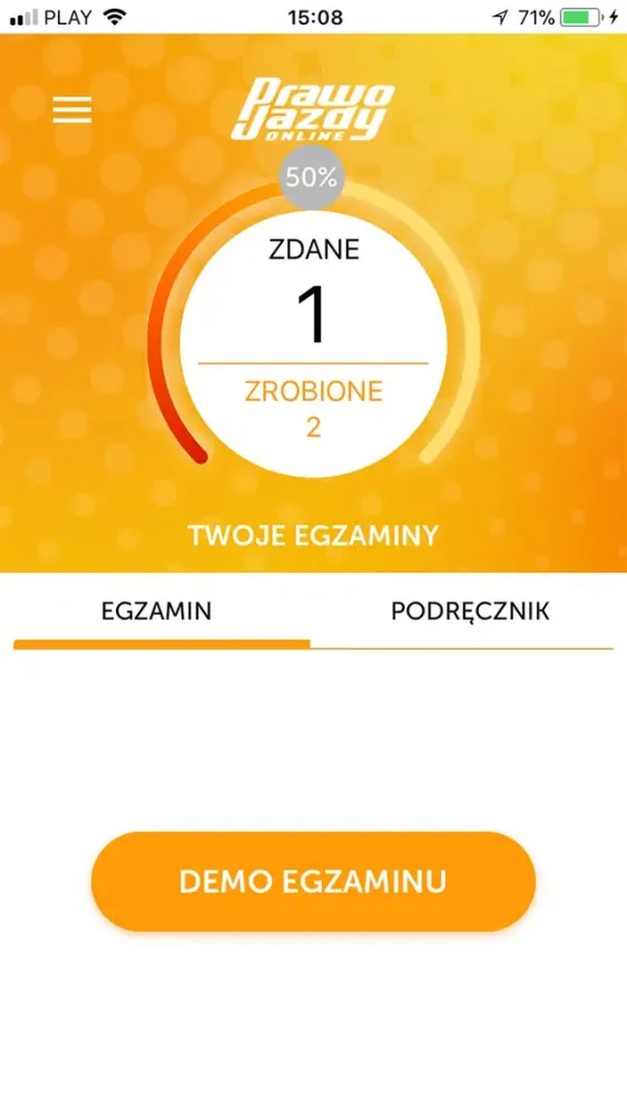 Zrzuty ekranu Prawo jazdy