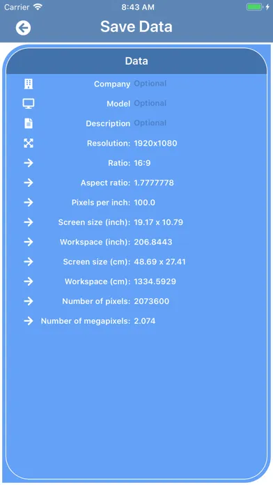 Capturas de tela do DPI Calculator by Fefercode