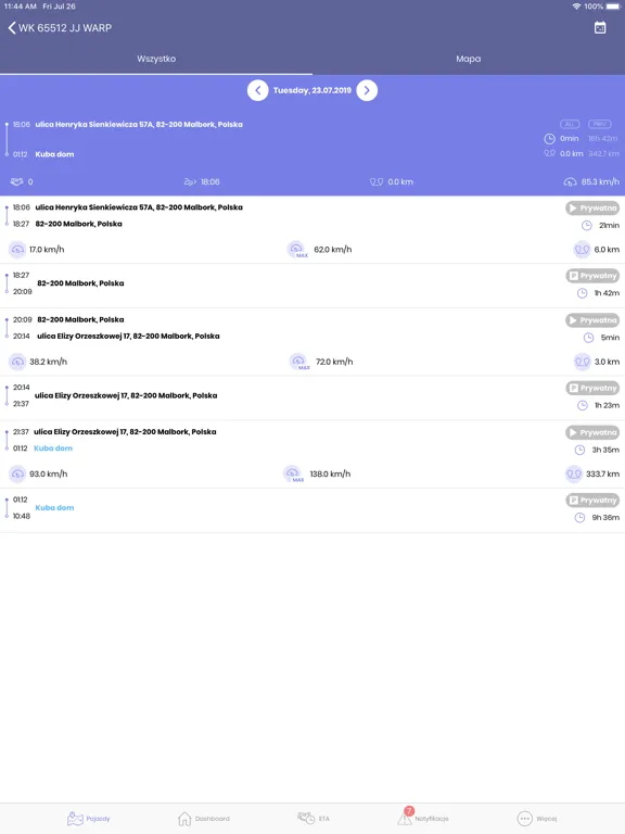FleetConnect iPad  Ekran Görüntüleri
