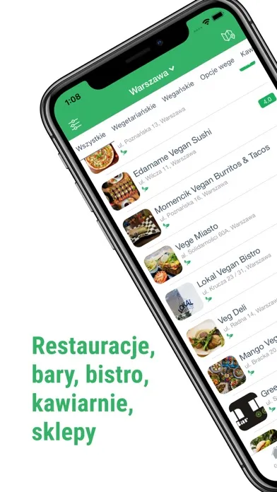 Captures d'écran de Veggie Places