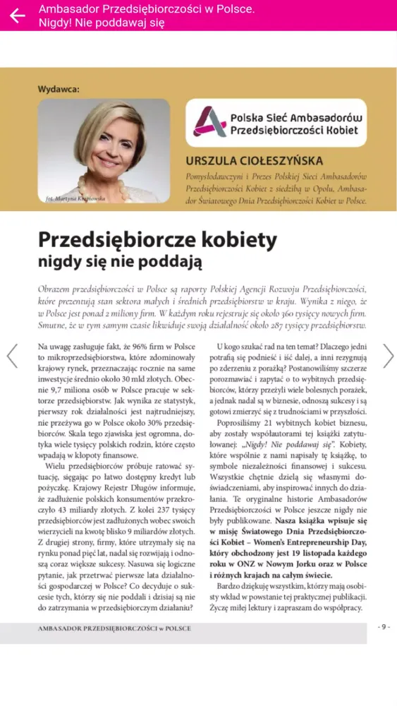 Capturas de tela do Ambasador Przedsiębiorczości w