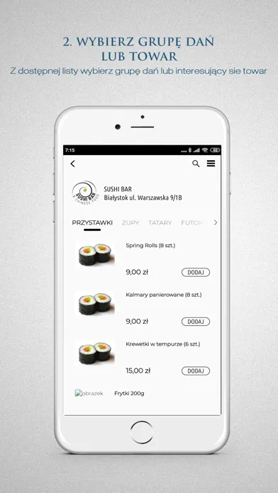 Capturas de tela do Sushi Bar & Chinese Food