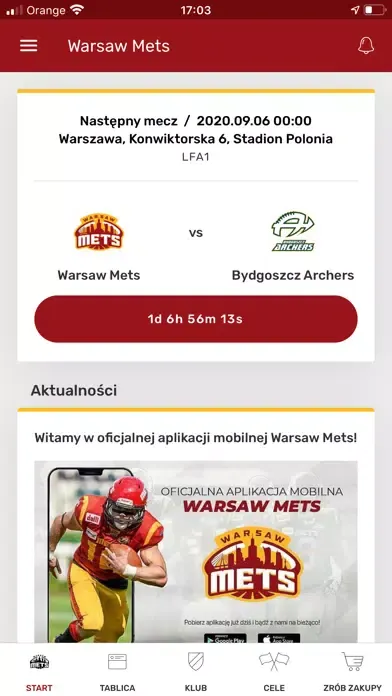 Warsaw Mets سکرین شاٹس