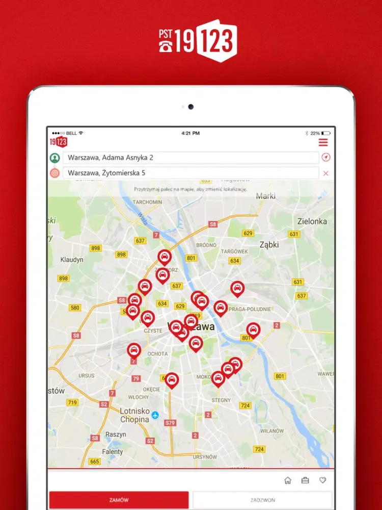 Screenshot di Polska Sieć Taxi 19123 iPad 