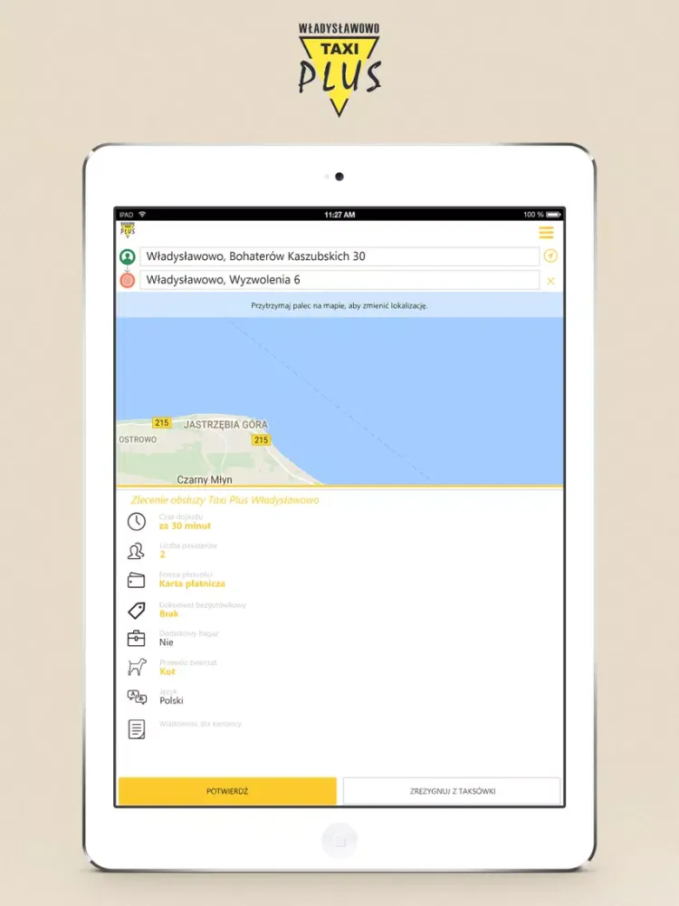 Taxi Plus - Władysławowo iPad  سکرین شاٹس