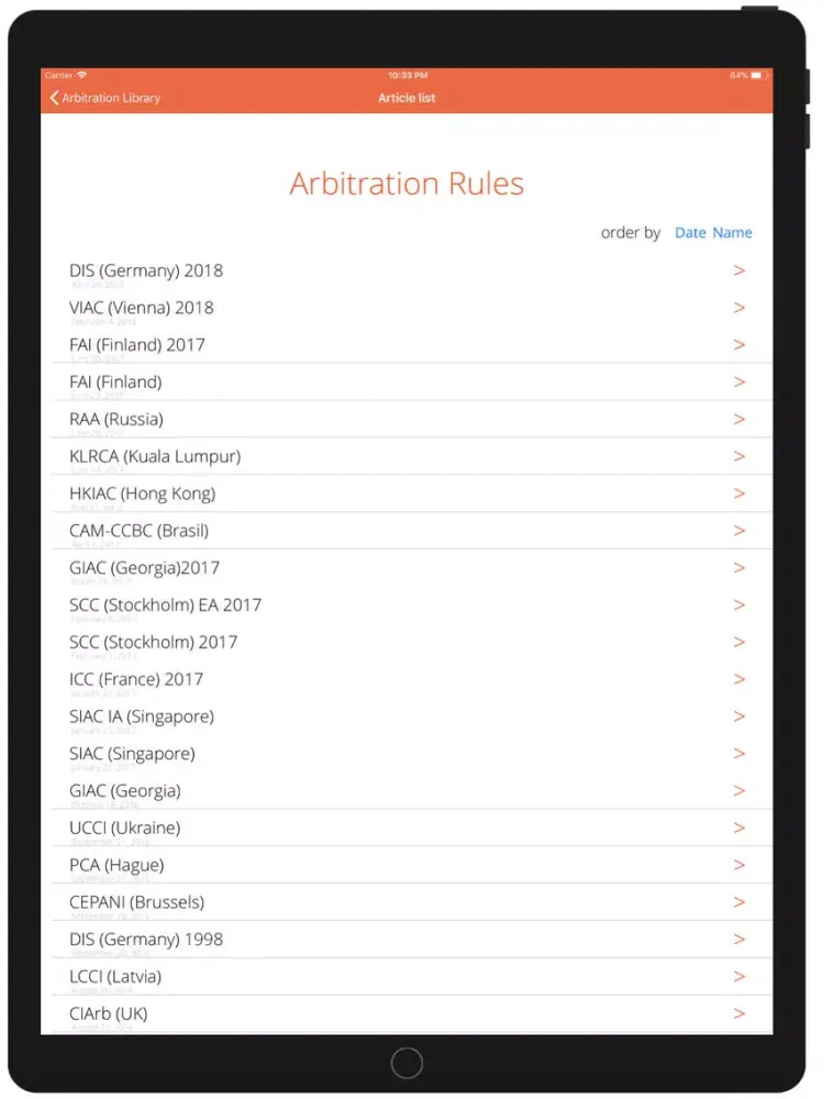 Arbitration Wall iPad 應用截圖