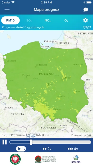 Jakosc powietrza w Polsce Ekran Görüntüleri